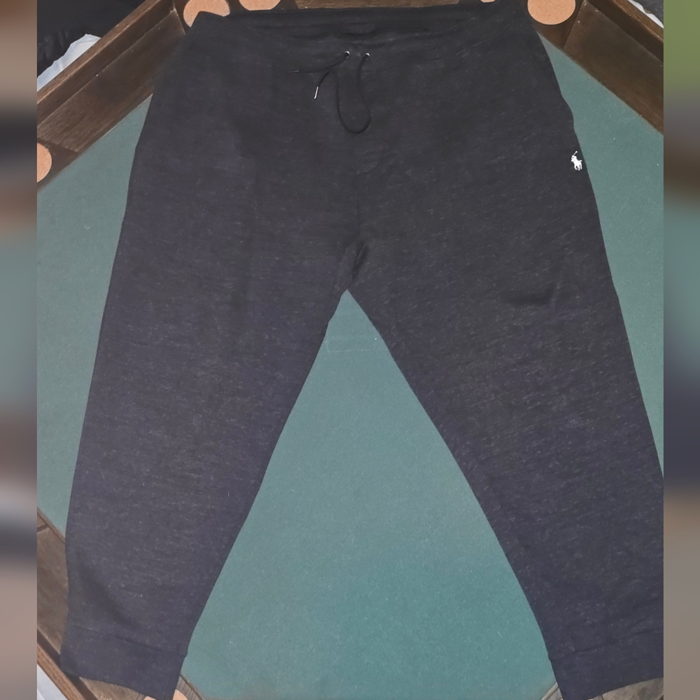Polo Ralph Lauren Double-Knit Jogger Pants Black Marl Heather 2XB NWOT
